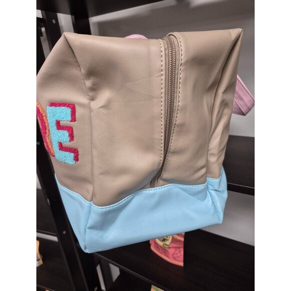 Adventure Weekender Duffel Bag With Colorful Embroidery & Pink Handles - Picture 4 of 5